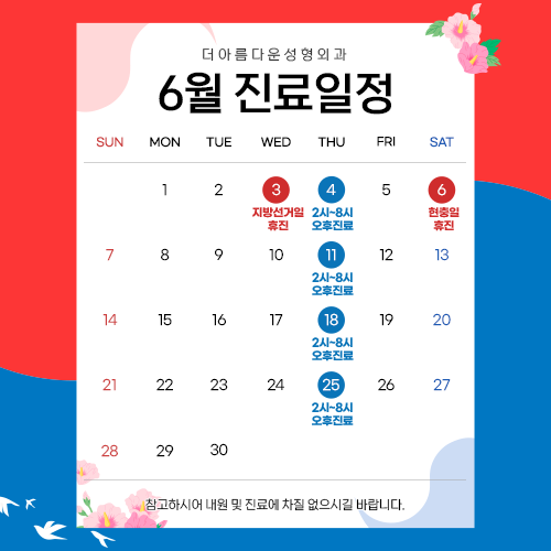 6월 진료일정